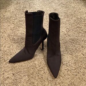 Good American Black Heeled Boots